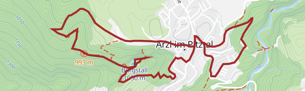 Route map: 5) Burgstall - Adlerhorst